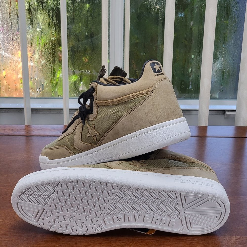 Converse X 3M Fastbreak Mid Canvas 159457C Boa/Antique Brown/White Size 11 - Picture 6 of 13